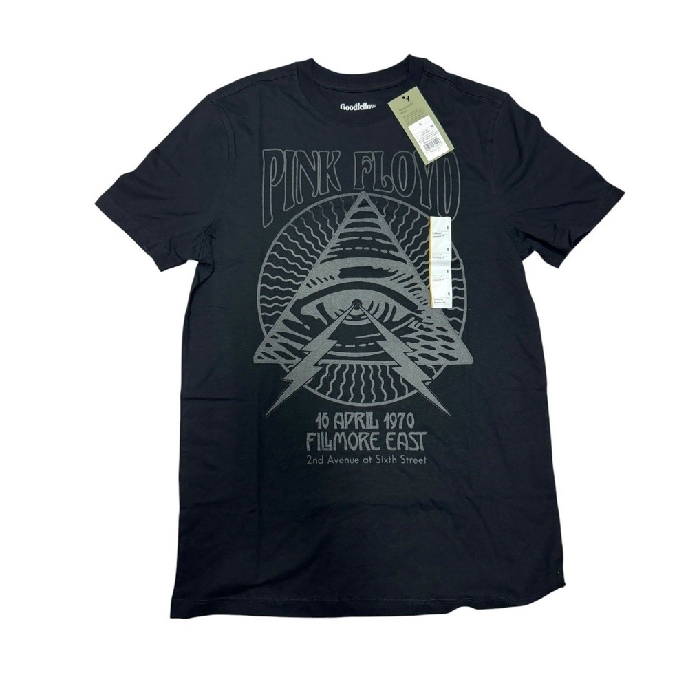 Goodfellow Pink Floyd Fillmore East 1970 Graphic T-Shirt Black‎ Small
